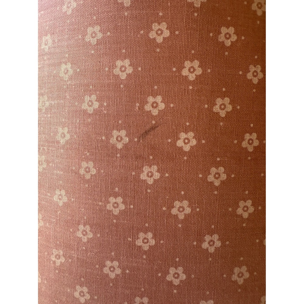 Vintage Pink Ceramic Ginger Jar Lamp Floral Calico Shade Cottagecore Decor - Picture 7 of 12